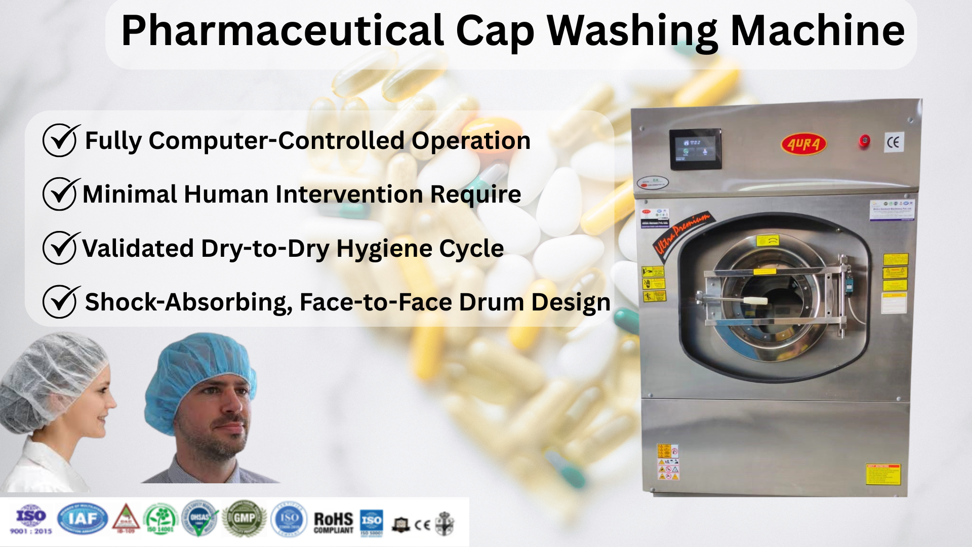 Pharmaceutical Cap Washing Machine
